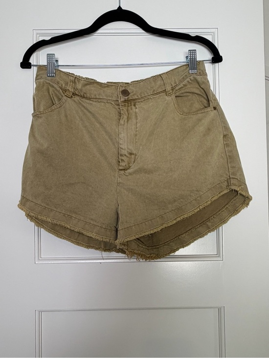 Young Fabulous & Broke Pants - Young Fabulous & Broke Khaki Raw Hem Shorts (Large)